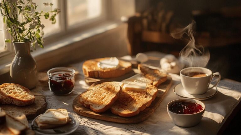 Petit-déjeuner : idées simples avec des biscottes croustillantes