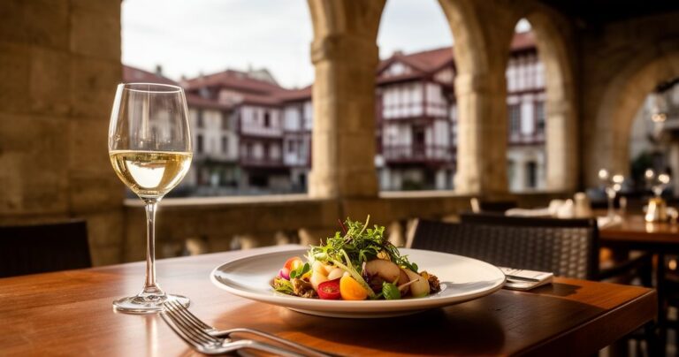 Déjeuner au restaurant avec terrasse à Bayonne : accords mets et vins en plein air, l&rsquo;art de l&rsquo;épicurisme estival